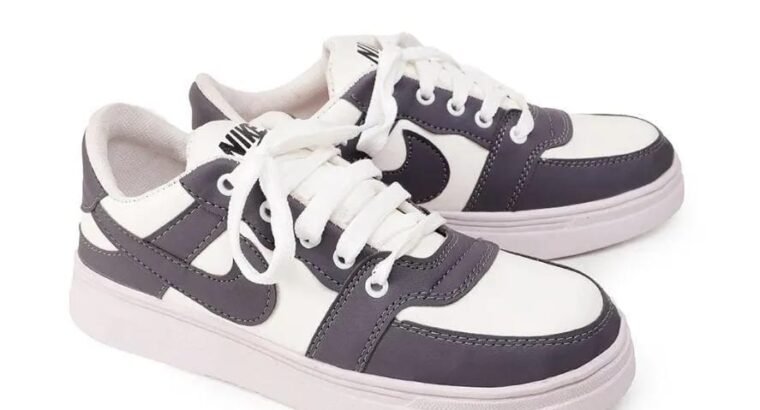 Men’s Grey Rexine Fancy Sneakers