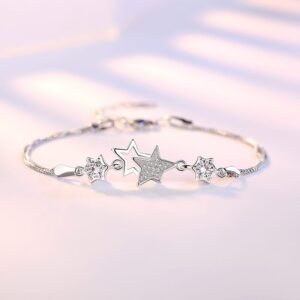 Fashion and Accessories Color: Shiny Silver Style bracelet