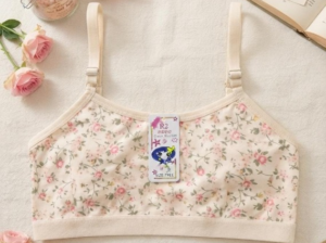 Summer Stuff Soft Printed Cotton Lawn Teenagers Bra – Beige