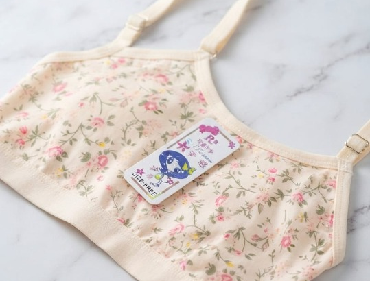 Summer Stuff Soft Printed Cotton Lawn Teenagers Bra – Beige