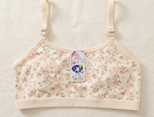 Summer Stuff Soft Printed Cotton Lawn Teenagers Bra – Beige