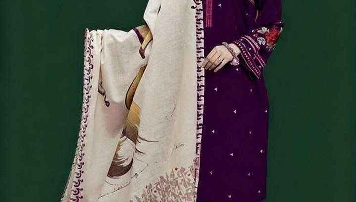 Lawn embroidery 3pc dress