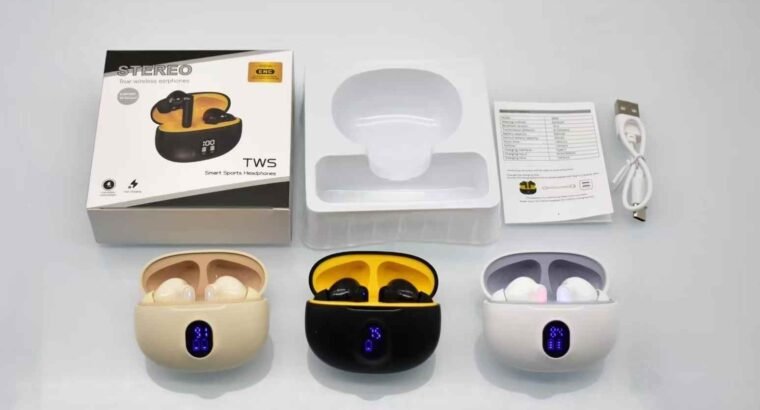 Professional Display Stereo 895B Wireless Bluetooth Earbuds