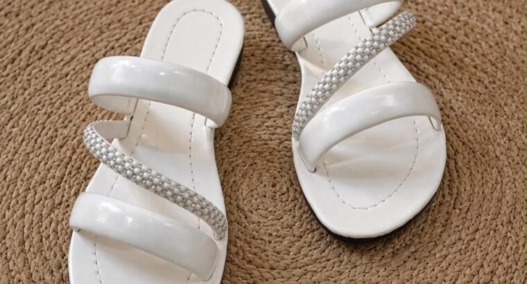 Elegant Sequin Flat Sandals