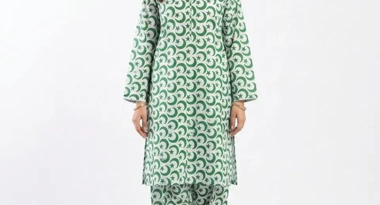 2 Pcs Women’s Unstitched Printed Suit