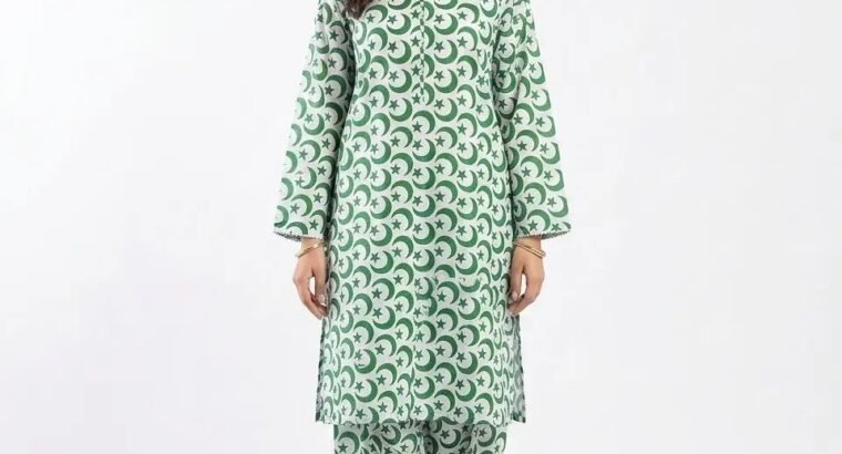 14 August Special | 2 Pcs Women’s Unstitched Printed Suit | Premium Lawn | Limited Stock
