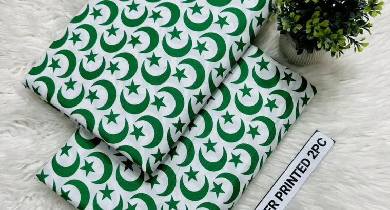 14 August Special | 2 Pcs Women’s Unstitched Printed Suit | Premium Lawn | Limited Stock