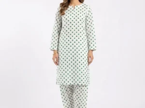 2 Pcs Women’s Unstitched Printed Suit