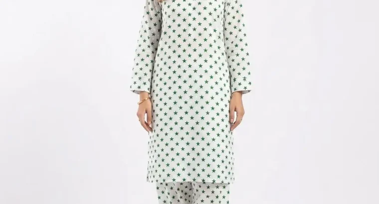 2 Pcs Women’s Unstitched Printed Suit