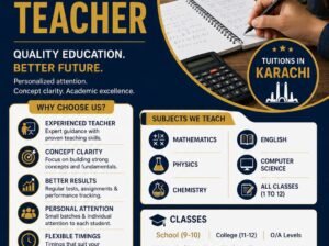Tuition teacher in karachi