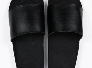 Black Camel Slippers Pu Leather Comfertable Home Wear