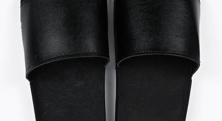 Black Camel Slippers Pu Leather Comferta...