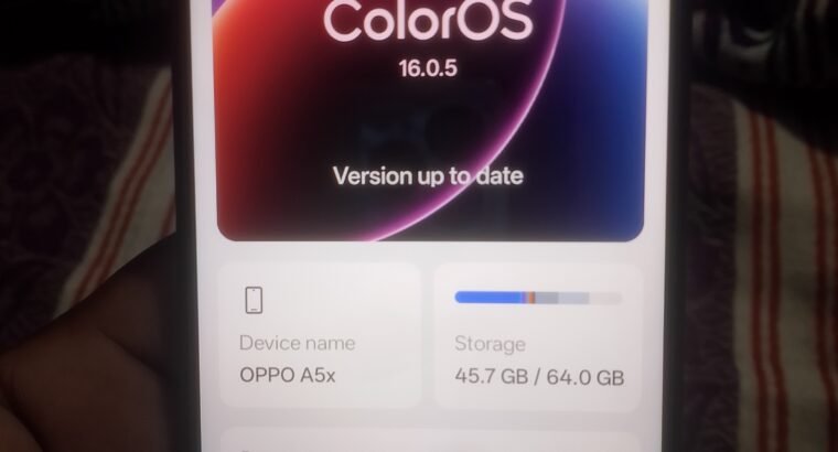 oppo A5X for sale in Multan