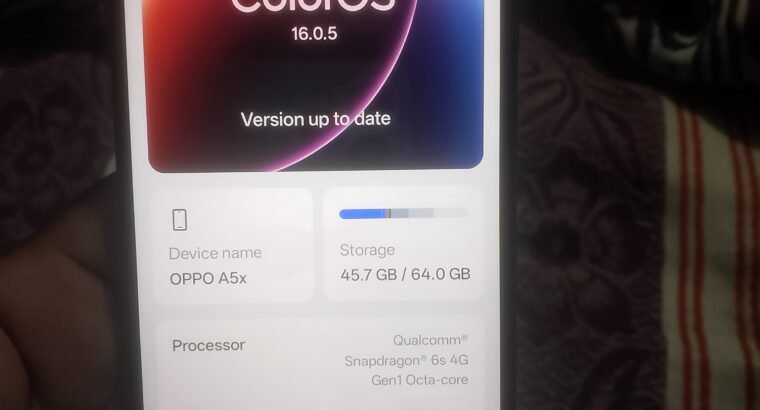 oppo A5X for sale in Multan
