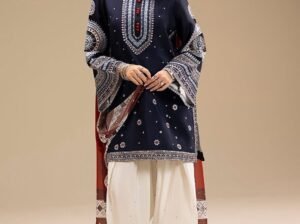 Lawn embroidery 3pc dress