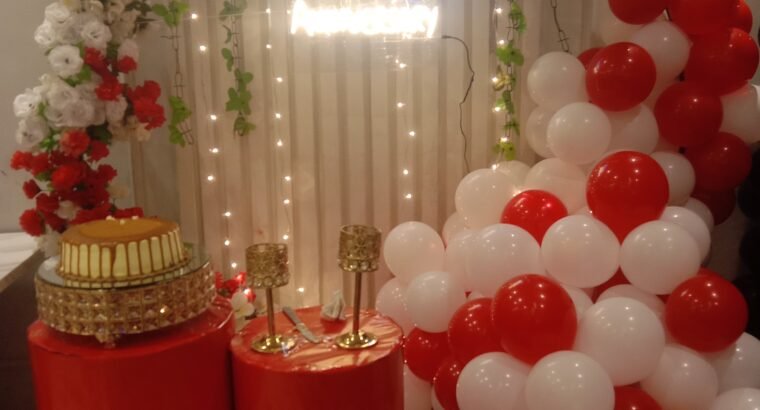happy anniversary flowers and balloon de...