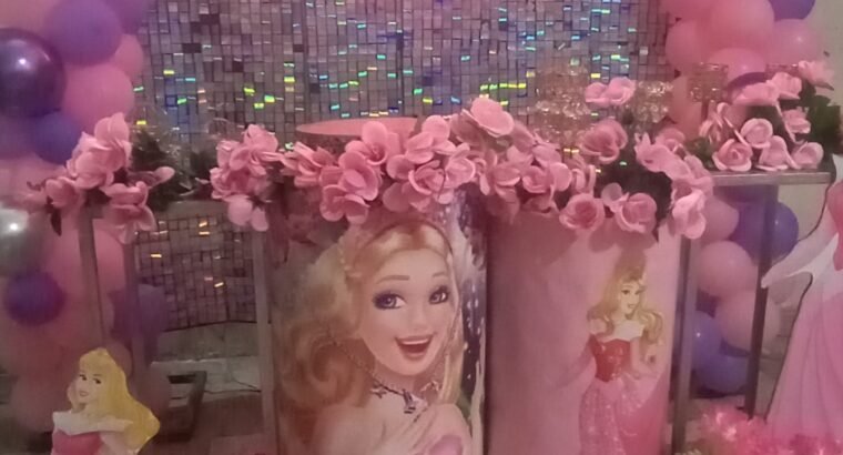girls them balloon decor