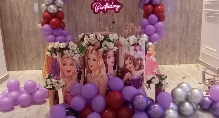 girls them balloon decor