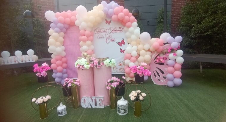 girls them balloon decor