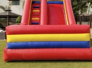 jumping castle with décor, creative themes, modern lighting, and complete event management services.