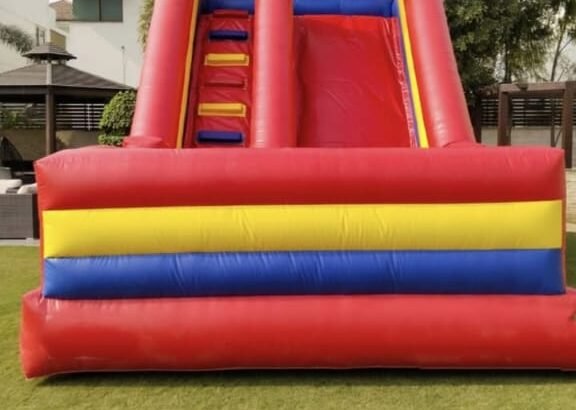 jumping castle with décor, creative theme...