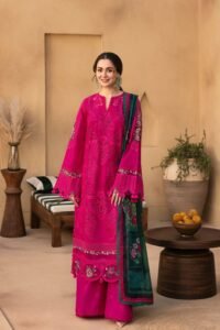 Lawn embroidery 3pc dress