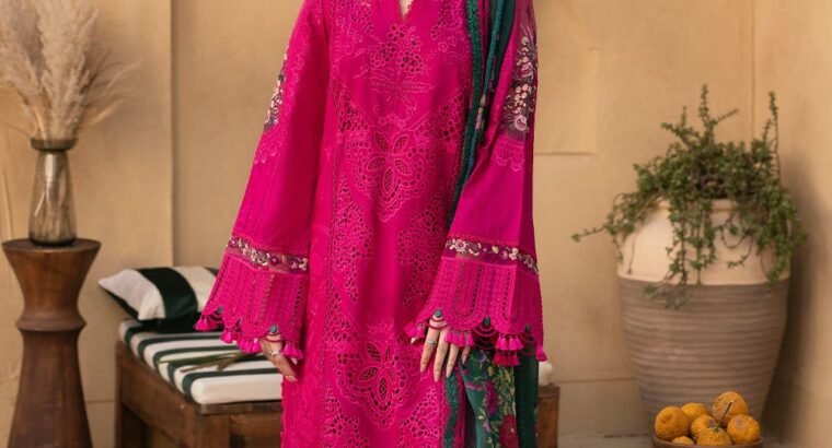 Lawn embroidery 3pc dress
