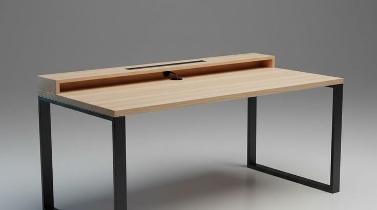 Computer Table – Wooden Sheet Top