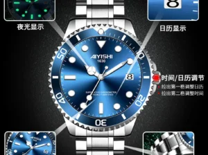 Ayershi Luminous Green Submariner Watch for Men