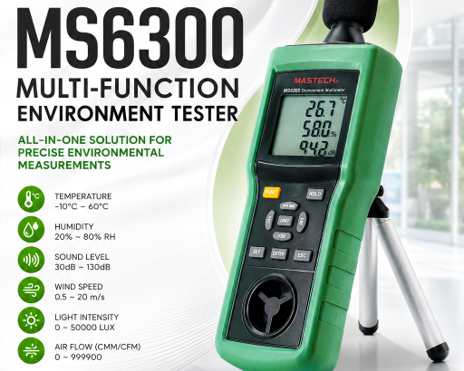 MASTECH MS6300 6-in-1 Environment Tester...