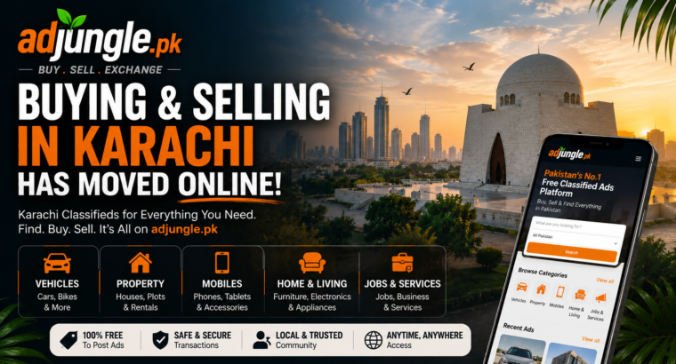 Karachi Classifieds 2026: Free Ad Posting Guide | Adjungle.pk