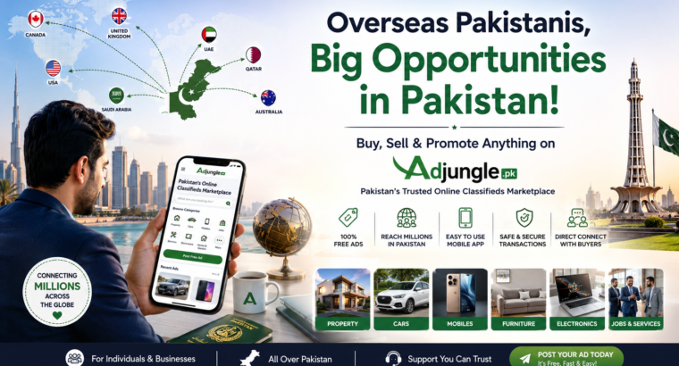 New Marketplace For Pakistani Overseas Diaspora To Buy & Sell in Pakistan