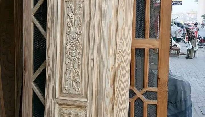 plywood door and sold door
