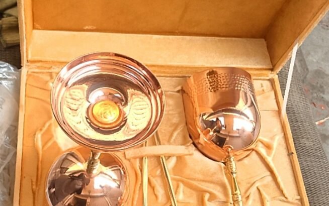 Saflon Copper Vine Glass