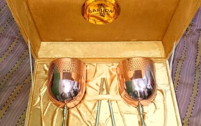 Saflon Copper Vine Glass