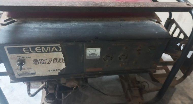 Original Japanese ELEMAX SH7000DX Generator with Honda GX390 Engine (Run)