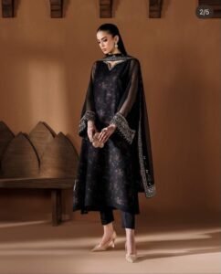 *BAROQUE LUXURY CHIFOON PRINTED and EMBROIDERED *