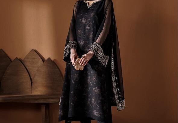 *BAROQUE LUXURY CHIFOON PRINTED and EMBROIDERED *