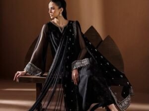 *BAROQUE LUXURY CHIFOON PRINTED and EMBROIDERED *