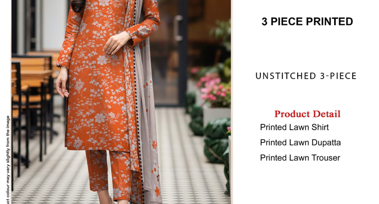 Women’s Printed Lawn Available In 3Pc’s ...