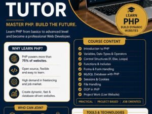 Php tutor in karachi lahore pakistan