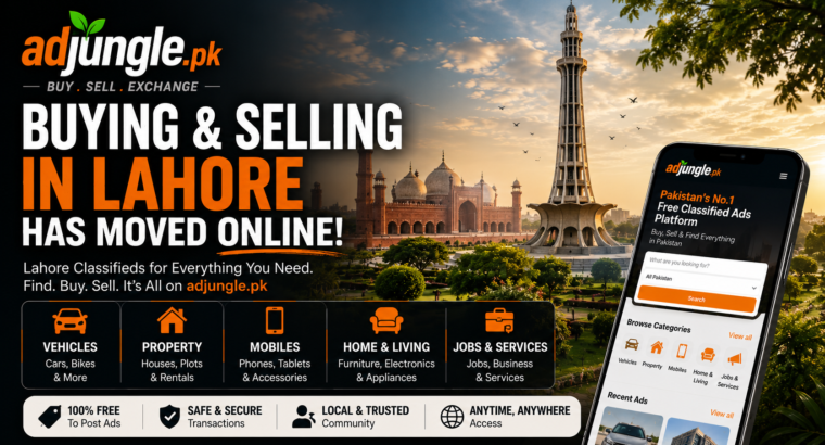 Lahore Classifieds 2026: Free Ad Posting Guide | Adjungle.pk