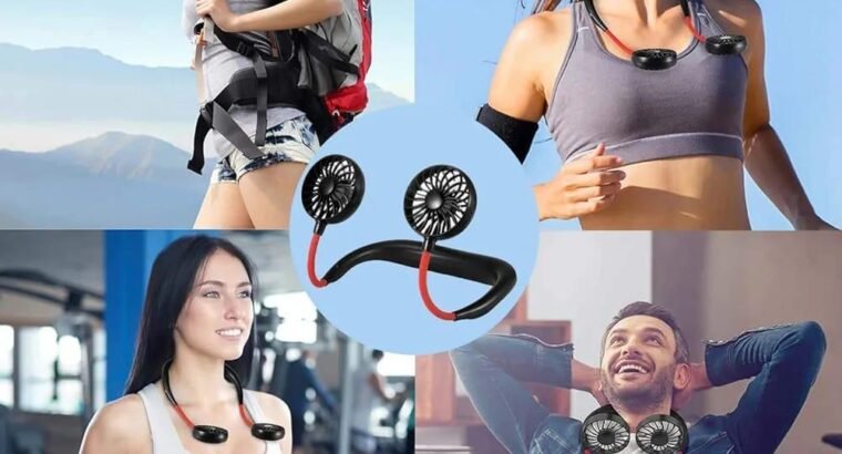 Portable Foldable Neck Fan – Powerful Hands-Free Cooling Fan | Rec
