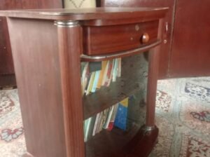 Brown TV Trolley with Glass Door | Good Condition