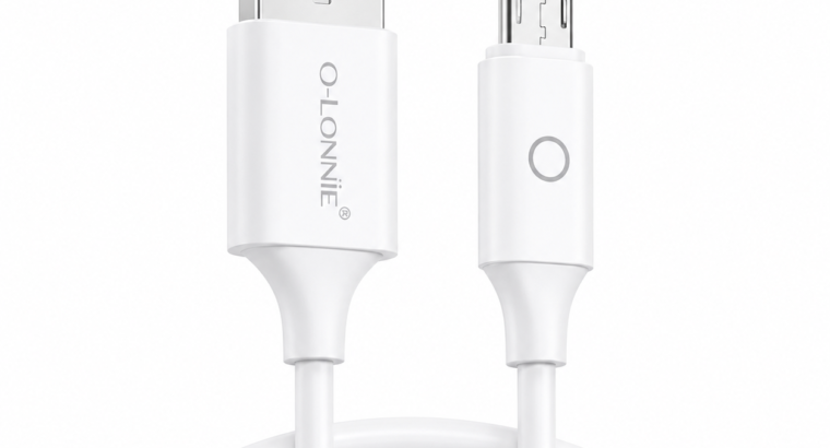 O-LONNIE 1M Fast Charging and Data Cables – Micro, Type-C and Lightning