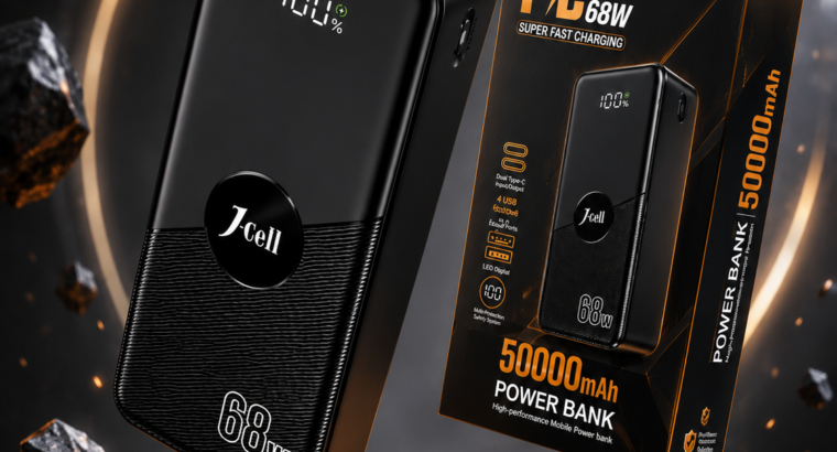 J-Cell 50000mAh 68W Super Fast Charging Power Bank