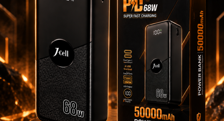 J-Cell 50000mAh 68W Super Fast Charging Power Bank