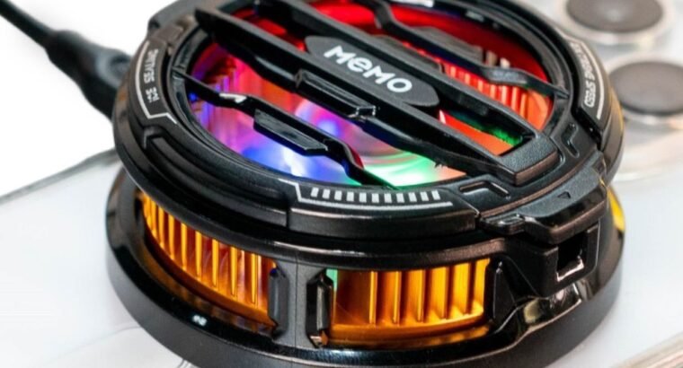 MEMO CX07 Magnetic Mobile Phone Cooler Fan | 15W Gaming Cooling Radiator | Magnetic + Back Clip | PUBG Gaming Cooler | Yellow