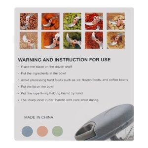 🥗 Eotia Hand Cutter – 900ML Manual Vegetable and Food Chopper