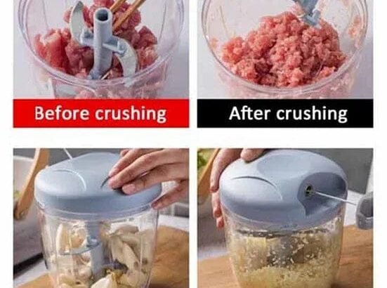 🥗 Eotia Hand Cutter – 900ML Manual Vegetable and Food Chopper